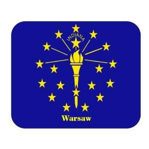  US State Flag   Warsaw, Indiana (IN) Mouse Pad: Everything 