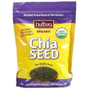  Nutiva Organic Chia Seeds, 14 oz (Pack of 3) Health 