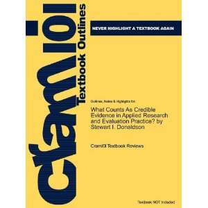   Donaldson, ISBN 9781412957076 (Cram 101 Textbook Outlines