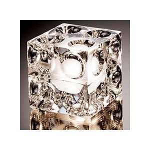 Glass Block Crystal Accent Lamp
