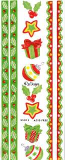 NRN Designs Border & Accent STICKERS Christmas & More  