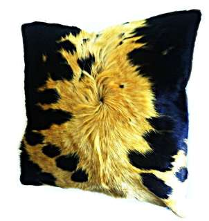 Western Dyed Cowhides Pillows Leather Cushion P20  