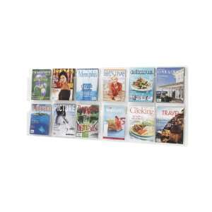  Safco Plastic Literature Display, 12 Magazines, 60 Inches 