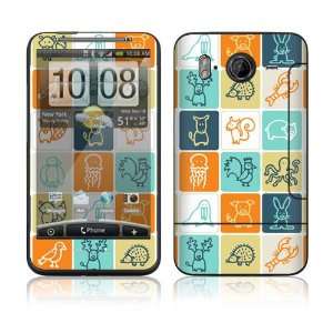  HTC Desire HD Skin Decal Sticker   Animal Squares 