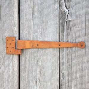  Harte Offset Iron Strap Hinge with Pintle   Rust: Home 