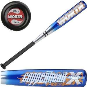 Worth ALTB Copperhead Chrome X Tee Ball Bat  12  Sports 