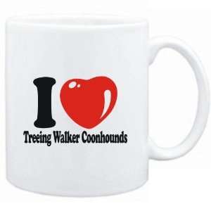   Mug White  I LOVE Treeing Walker Coonhounds  Dogs: Sports & Outdoors