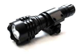 tactical quiklite abs polymer led flashlight unit with rail mount