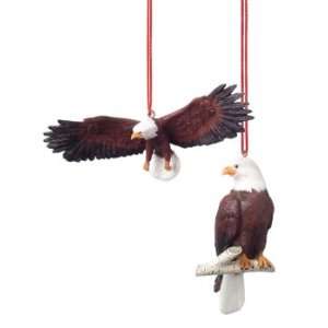  Bald Eagle Christmas Ornaments Set of 2: Sports & Outdoors