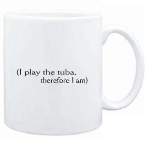 Mug White  i play the Tuba, therefore I am  Instruments
