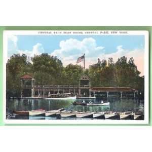  Postcard Boat House Central Park New York City 1906 