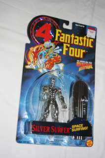 1995 ToyBiz Fantastic Four Silver Surfer with Finger Surfing Action 