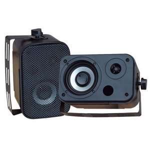   Pyle Home PDWR30B 3.5 Inch Indoor/Outdoor Waterproof Speakers (Black
