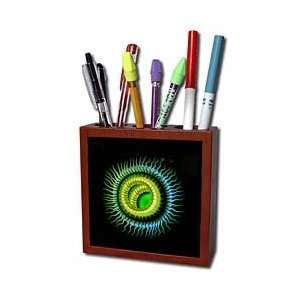  Surreal Eye Snake Fiery Fire Psychedelic Airbrush   Surreal green 