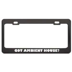 Got Ambient House? Music Musical Instrument Black Metal License Plate 