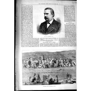  1875 ARMSTEAD VOLUNTEER CAMP EXERCISE INDIA SOLDIERS