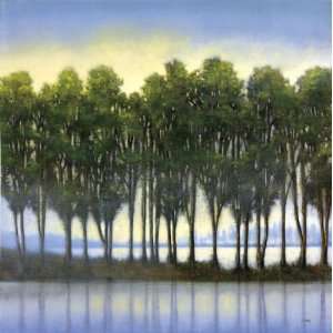  Albert Williams 35W by 35H  Trees in a Row CANVAS Edge 