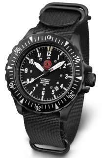   Automatic Black PVD Military Watch Divers Watch Tritium Illumination
