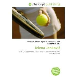  Jelena Jankovi (9786132736079) Books