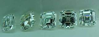 Two & Half Asscher Diamond Band Platinum Custom made  