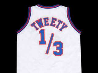 TWEETY BIRD TUNE SQUAD SPACE JAM JERSEY WHITE NEW ANY SIZE OBF  