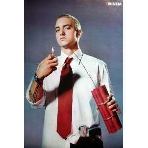 Eminem lights dynamite sticks POSTER 23.5 x 34 Marshall Mathers era 