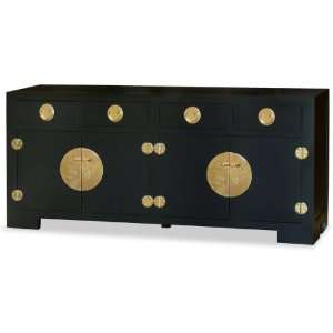  Chinese Ming Style Sideboard   Black