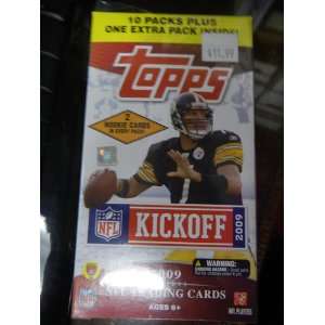  Topps NFL Kickoff 2009 Trading Cards 10 Packs Plus One 