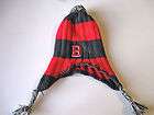 BOSTON RED SOX YOUTH KNIT BEANIE SKULL SKI HAT CAP WITH BRAIDS red 