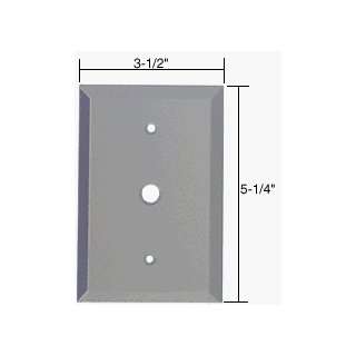  CRL 3/8 Cable TV Glass Mirror Plate   Gray