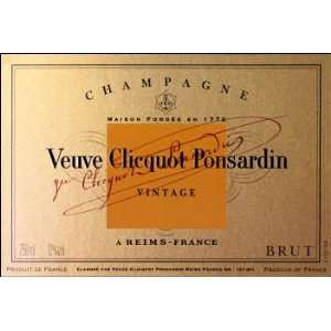  2002 Veuve Clicquot Brut Vintage Reserve 750ml Grocery 