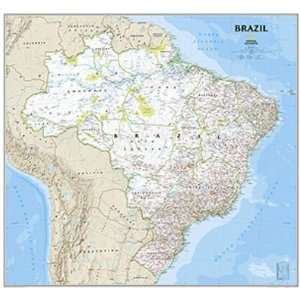 National Geographic Maps RE01020417 Brazil Classic  Toys 