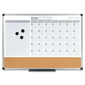   MasterVision Bi Silque Mastervision 3 In 1 Planner Board Electronics