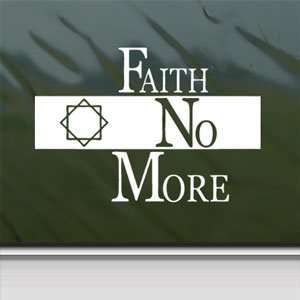  Faith No More White Sticker Metal Rock Band Laptop Vinyl 