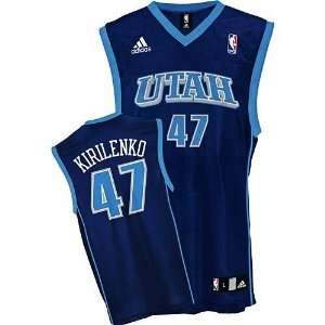  Utah Jazz #47 Andrei Kirilenko Embroidered Blue Jersey 