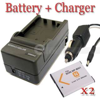    BN1 Battery + Charger for Sony DSC W330 W380 W570 T99 TX9 WX9  