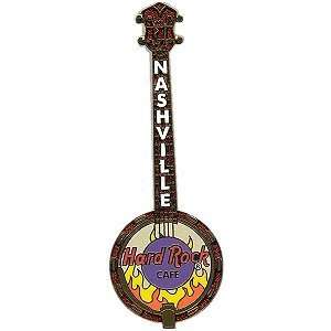   Hard Rock Cafe Pin 12191 2001 Nashville Flame Banjo 