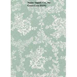  Green Lace Series F0292 Vinyl Tablecloth 54 x 45 Roll 