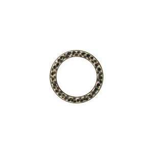 TierraCast Antique Brass (plated) Large Hammertone Ring 19mm Findings 