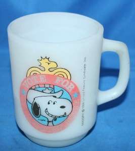 Fire King Anchor Hocking Snoopy Coffee Mug Cup Collectors Series 2 