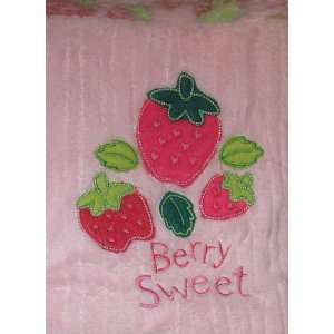  Strawberries Berry Sweet Pink Baby Blanket Baby