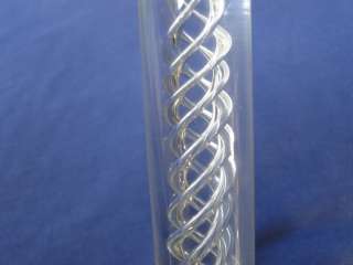 CRYSTAL AIR TWIST STEM GOBLET GLASS CORDIAL LIQUEUR TALL CLEAR SM BOWL 