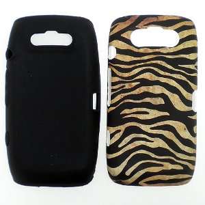 BlackBerry Torch 9850 9860 Zebra Animal Skin Design Dual Layer Hybrid 
