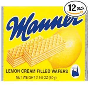 Manner Lemon Wafer, 2.54 Ounce (Pack of Grocery & Gourmet Food