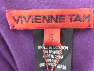 NWT VIVIENNE TAM Purple V Neck Tunic Dress Sz M $495  