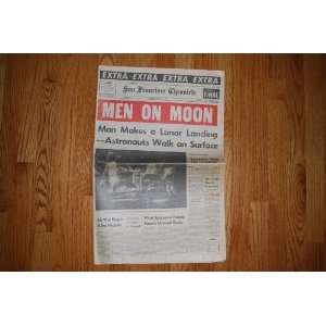   Newspaper (Men on Moon) June 21, 1969 