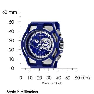 Invicta 0633 Akula Reserve Chronograph Polyurethane BLUE Watch  