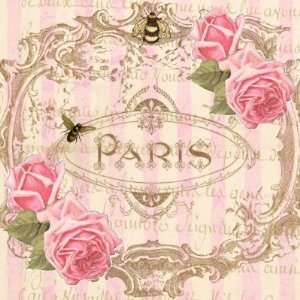  Tre Chic Paris Rose Stickers or Envelope Seals Arts 