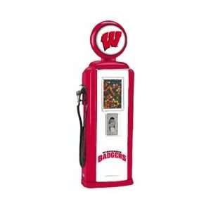  Wisconsin Badgers Replica Gas Pump Gumball Machine Sports 