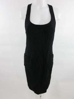 ALBERT NIPON Black Wool Mini Jumper Dress Sz 8  